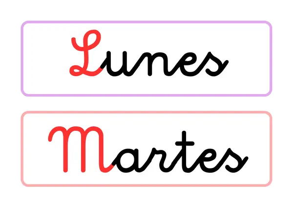 Días de la semana y meses del año
