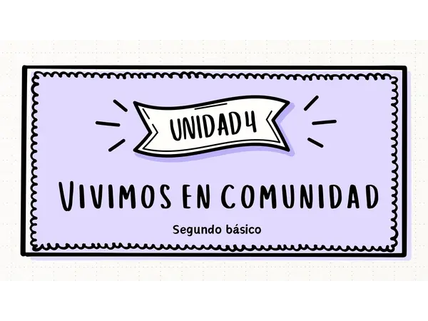 UNIDAD 4 VIVIMOS EN COMUNIDAD - SEGUNDO BÁSICO - HGCS - (PARTE 2)