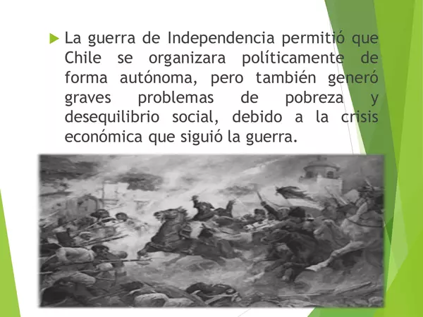 Presentacion _EL_IMPACTO_DE_LA_INDEPENDENCIA_DE_CHILE, Octavo basico