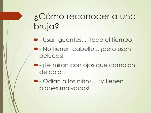 Motivación para la lectura "La Brujas" de Roal Dhal