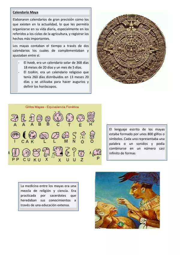Actividades civilización Maya 