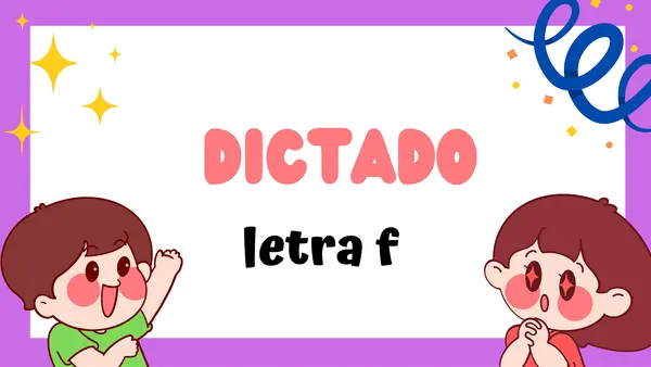 Dictado uso letra F