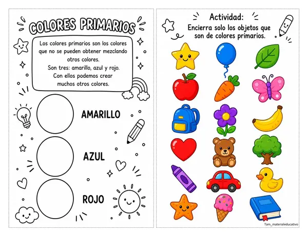 Colores primarios, secundarios, fríos y cálidos