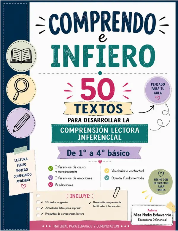 Comprendo e Infiero: 50 textos para desarrollar la comprensión lectora inferencial.