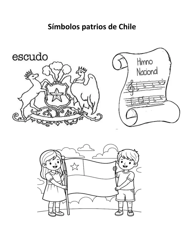 Símbolos patrios, tradiciones de Chile.