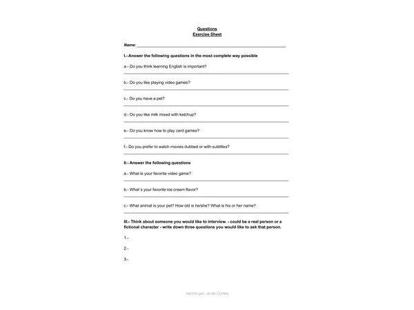 Guía sobre Preguntas en Inglés