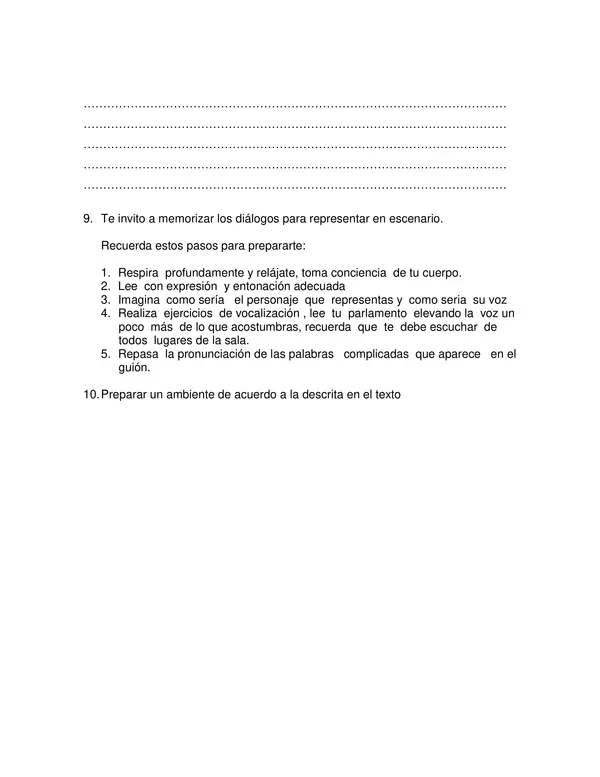 Guia de Guion Los Changos y los Sombreros para Lenguaje 1 Basico