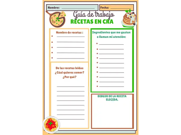 Guía de trabajo "La receta" CRA