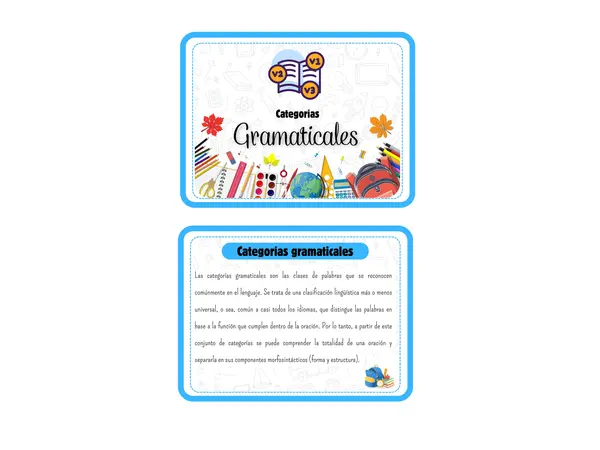 Categorias gramaticales