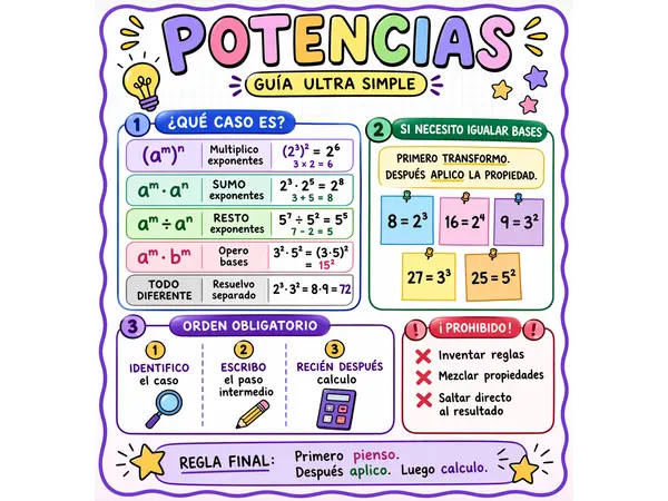 Potencias. Apoyo visual