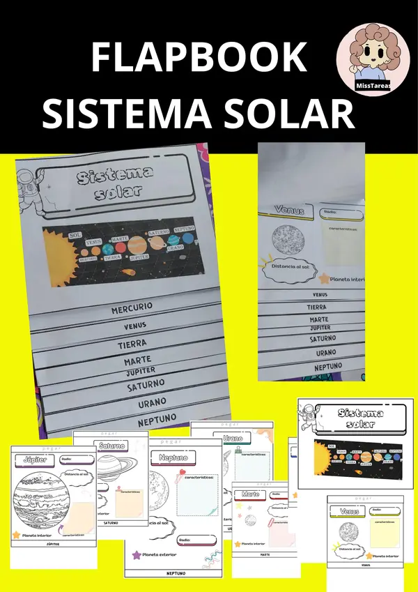 Flapbook "Sistema Solar" Ciencias Naturales