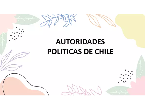 autoridades políticas de chile 2021