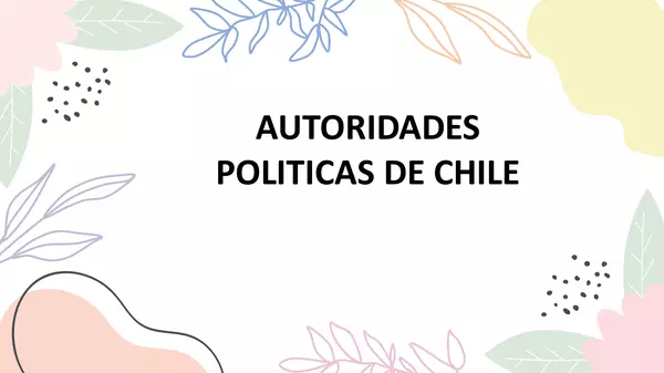 autoridades políticas de chile 2021