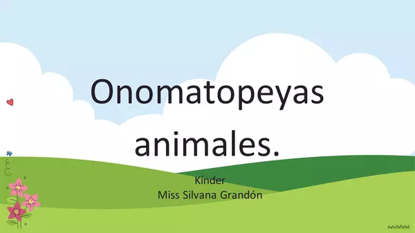 ONOMATOPEYA ANIMALES