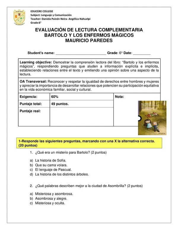 Bartolo y los enfermos mágicos 