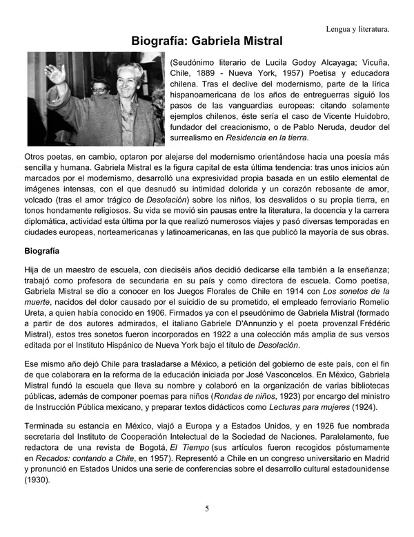 Biografía poetas chilenos