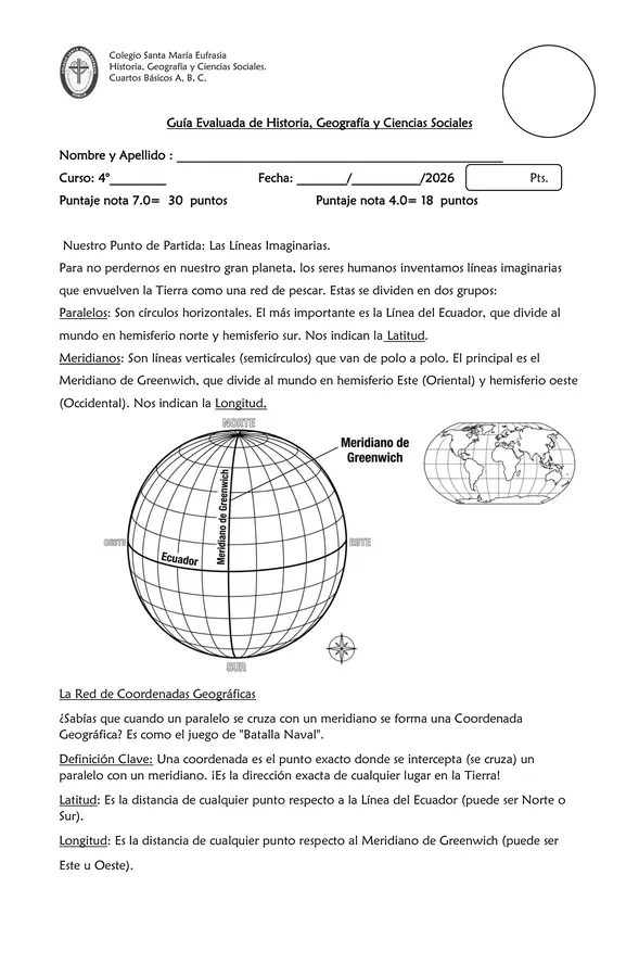 Guía longitud y latitud 