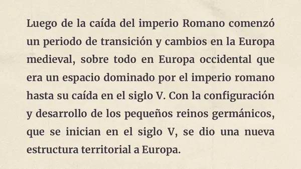 UNIDAD 3: Conformación de Europa Occidental