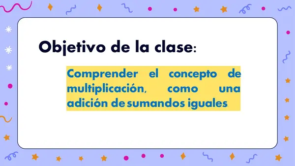 ppt de multiplicación como suma iterada