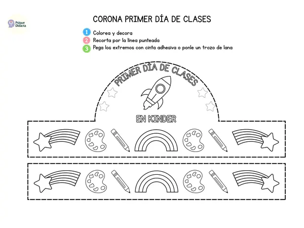 Actividad: Corona Primer Día de Clases