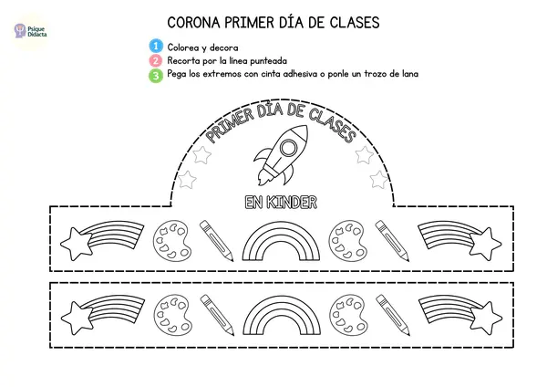 Actividad: Corona Primer Día de Clases