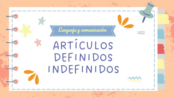 Artículos definidos e indefinidos (concordancia y género)