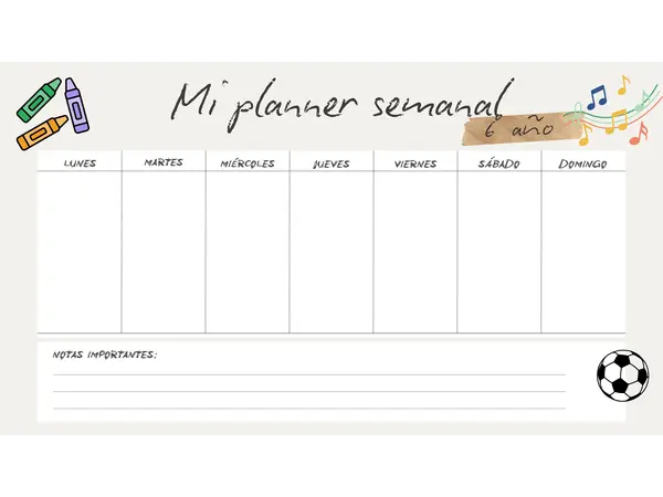 Planner para estudiantes