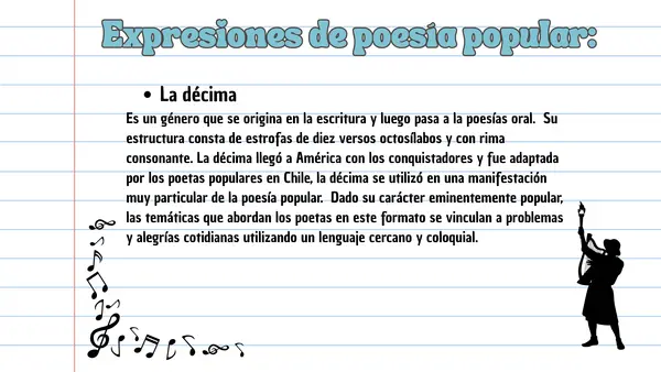 Unidad  5 "El romancero y la poesía popular"