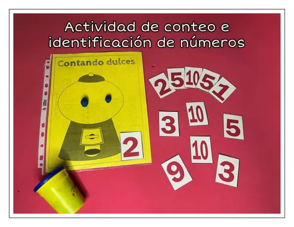 Fichas de conteo e identificación de números