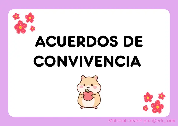 Acuerdos de convivencia 