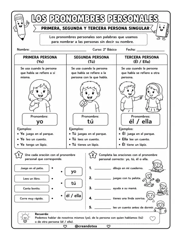 guia de pronombres personales