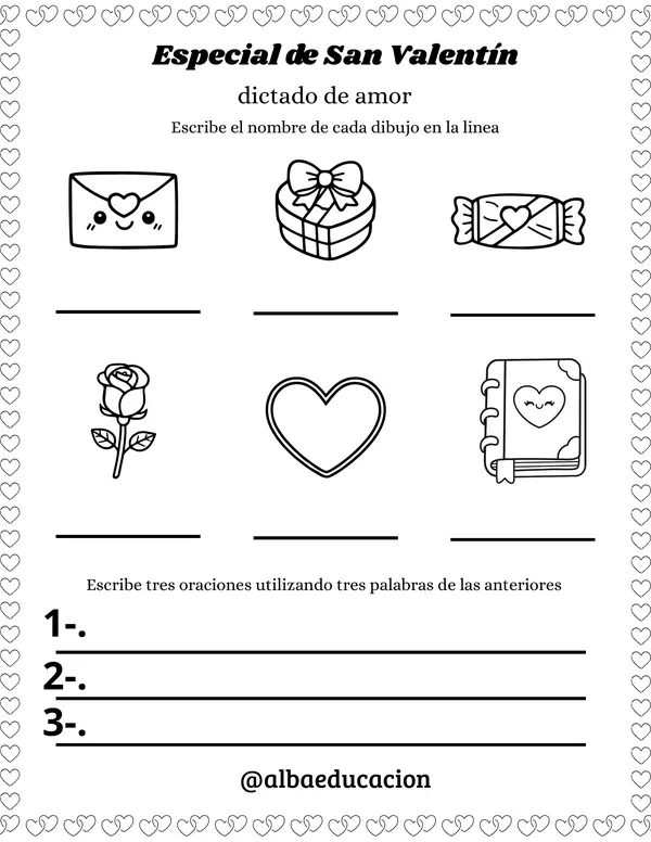 Especial de San Valentín dictado