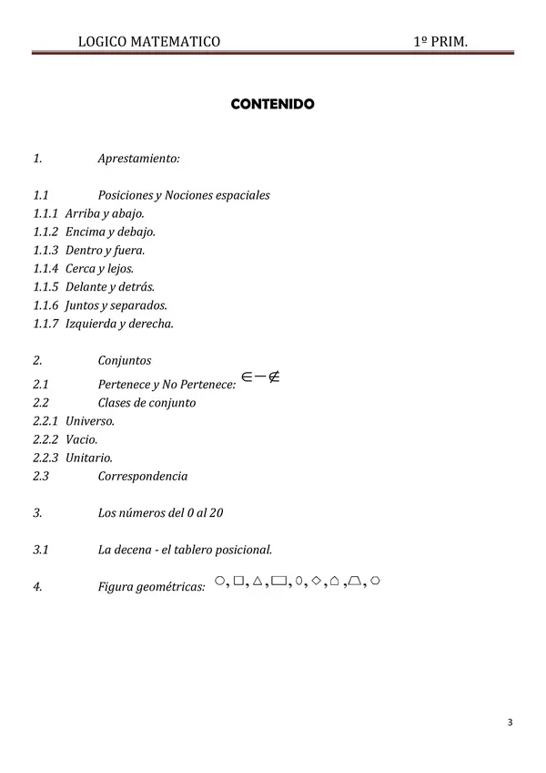 MATERIAL DE APOYO MATEMATICAS 1ER GRADO 