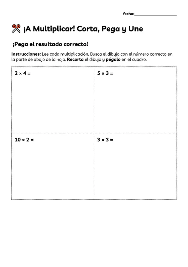 ejercicios tablas de multiplicar