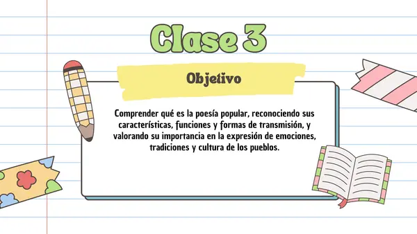 Unidad  5 "El romancero y la poesía popular"