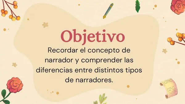 Tipos de Narradores 7mo año Lengua y Lit.