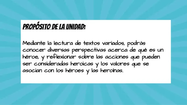 Clase: "El héroe en distintas épocas" 7°Básico