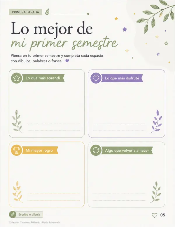 Pack de actividades para el retorno al segundo semestre. 