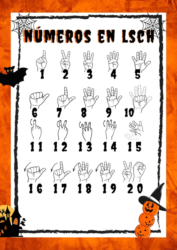 Cuadernillo de Hallowen en LSCH