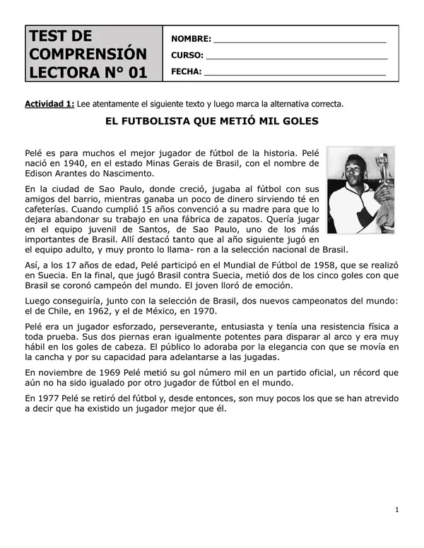 10 Test de comprensión Lectora tipo SIMCE - Parte 2