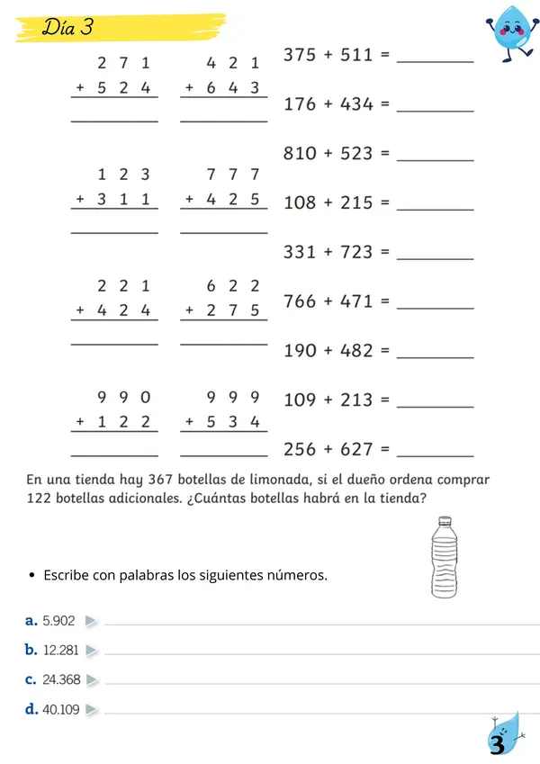 Cuadernillo para reforzar contenidos matemáticos