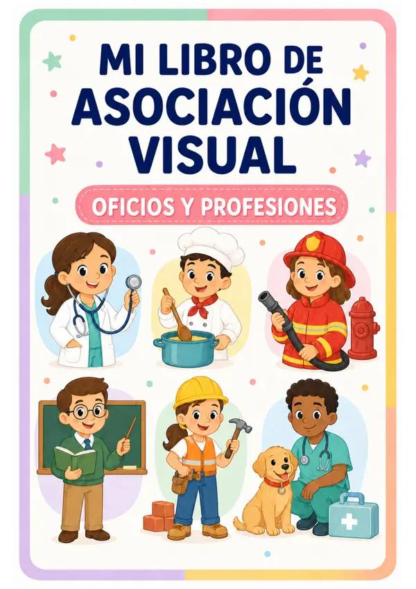 Mi libro de Asociación Visual - Oficios y Profesiones