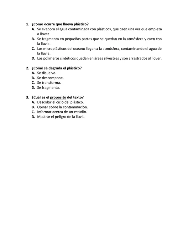 Evaluación de comprensión lectora de textos no literarios