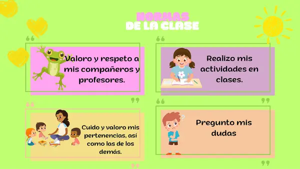 Presentación PPT Clase de historia "Los meses del año" Primero Básico