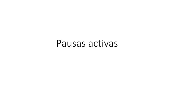 Pausa activa