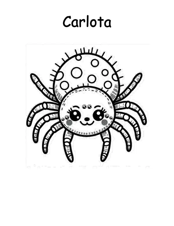 Telaraña de Carlota. Actividades previas al cuento en word. NMM