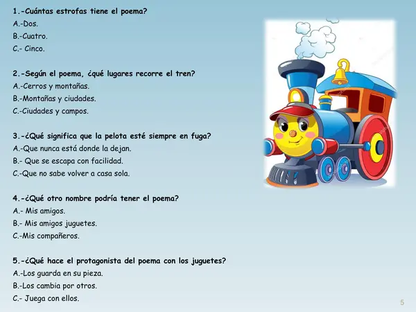 Poemas para trabajar comprensión lectora