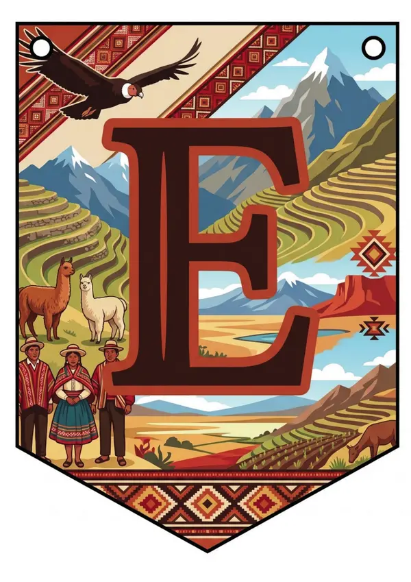 Banderines de letras de Pueblos Originarios de Chile | Decoración educativa 