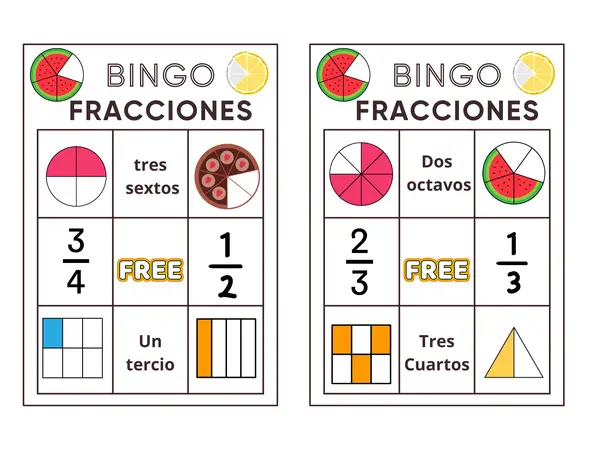 Bingo de fracciones