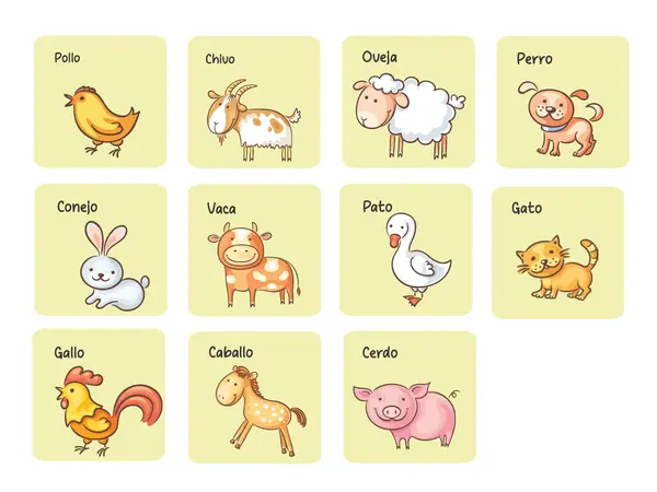 Láminas animales de la granja